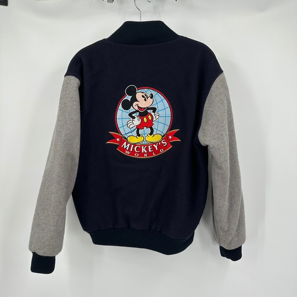 Vintage Mac Murray Disney Mickey Mouse Varsity Jacket Mens Size S Wool Blend USA